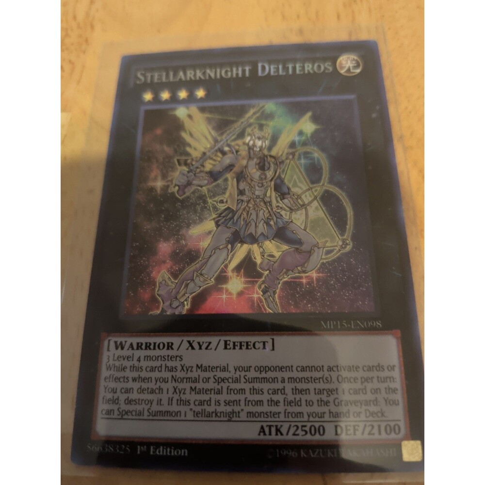 YUGIOH STELLARKNIGHT DELTEROS SECRET RARE MP15-EN098 1ST EDITION